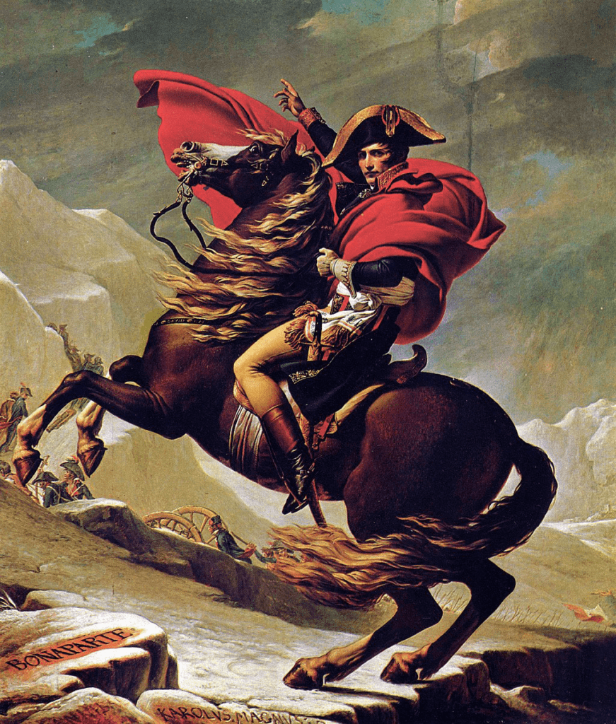 Napoleon crossing the Alps. Final version 