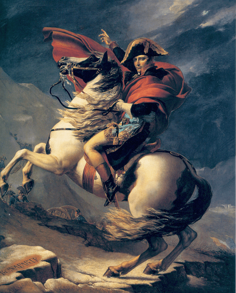 Napoleon crossing the Alps. Second version